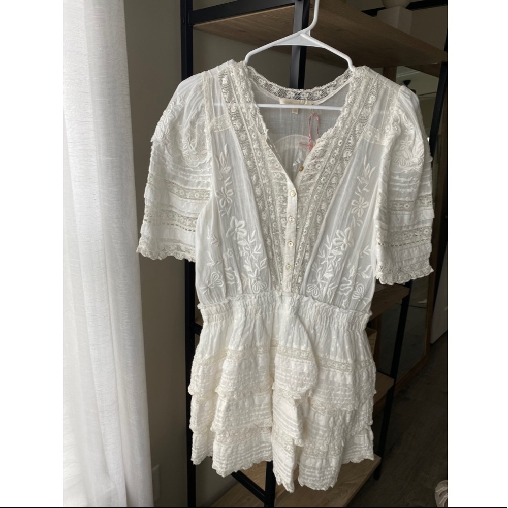 LoveShackFancy Quincy Mini Dress